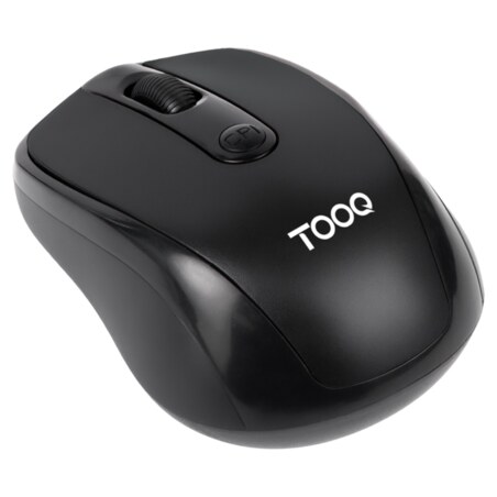 TooQ Ratón inalámbrico, 1600 DPI, 4 botones, Negro