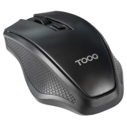 TooQ Ratón inalámbrico, 1600 DPI, 4 botones, Negro
