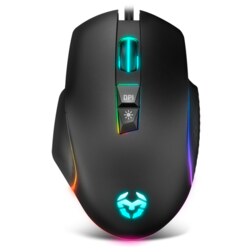 Krom Keos ratón Juego Mano derecha USB tipo A Óptico 6400 DPI