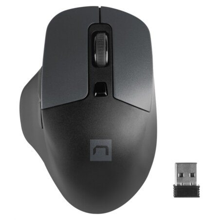 NATEC BlackBird 2 ratón Oficina Ambidextro RF inalámbrico IR LED 1600 DPI