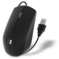 SUBBLIM Ratón Business Silencioso con cable USB 1200 DPI