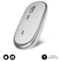 SUBBLIM Ratón Inalámbrico Mini Wireless Mini Mouse Silver