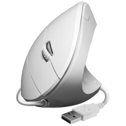 SUBBLIM Ratón GLIDE VERTICAL ERGO WIRED MOUSE WHITE
