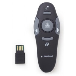 Gembird WP-L-11 apuntador inalámbricos RF Negro