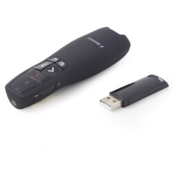 Gembird WP-L-12 apuntador inalámbricos RF Negro
