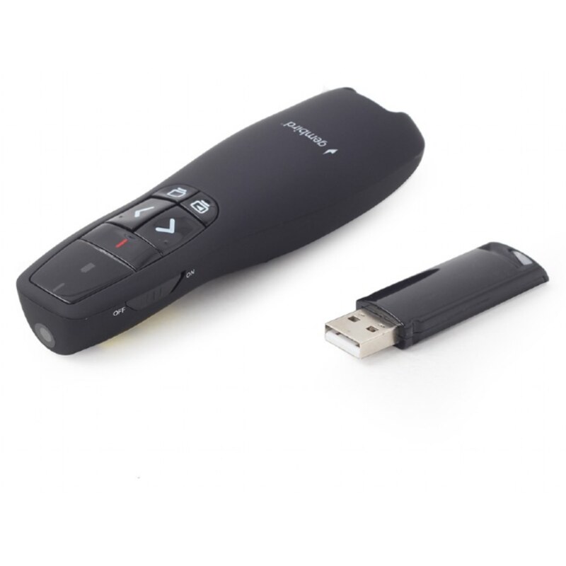 Gembird WP-L-12 apuntador inalámbricos RF Negro