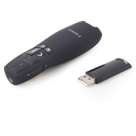 Gembird WP-L-12 apuntador inalámbricos RF Negro