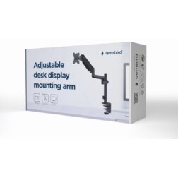 Gembird MA-DA1P-01 soporte para monitor 81,3 cm (32") Escritorio Negro