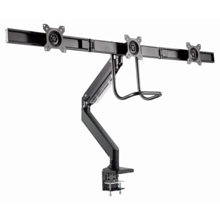 Gembird MA-DA3-03 soporte para monitor 68,6 cm (27") Escritorio Negro