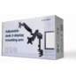 Gembird MA-DA2P-01 soporte para monitor 81,3 cm (32") Escritorio Negro