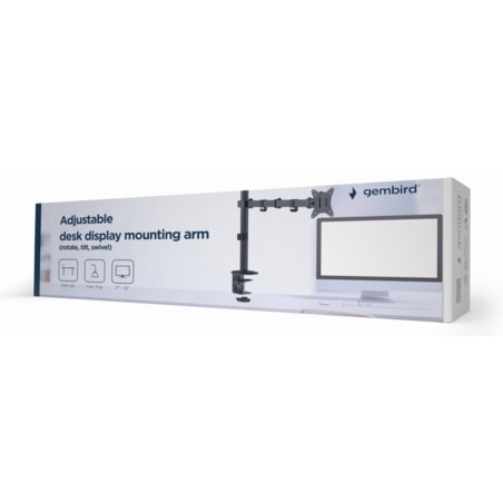 Gembird MA-D1-01 soporte para monitor 81,3 cm (32") Escritorio Negro