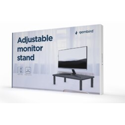 Gembird MS-TABLE-01 soporte para monitor Escritorio Negro