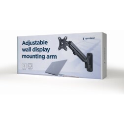Gembird MA-WA1-01 soporte para monitor 68,6 cm (27") Pared Negro