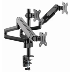 Gembird MA-DA3-01 soporte para monitor 68,6 cm (27") Escritorio Negro