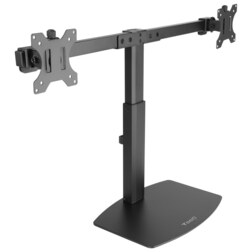 TooQ Soporte de mesa para 2 pantallas (monitor / plasma / LCD / LED) 17"-27"