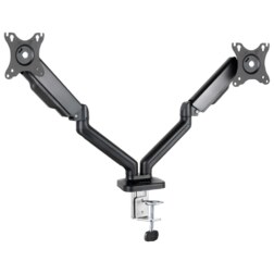 TooQ Soporte de Mesa para 2 Pantallas 17"-32", Negro