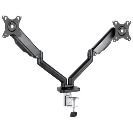 TooQ Soporte de Mesa para 2 Pantallas 17"-32", Negro