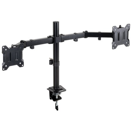 TooQ Soporte de Mesa para 2 Pantallas 17"-32", Color Negro