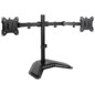 TooQ Soporte de Mesa, Giratorio e Inclinable, para 2 Pantallas de 17”-32”