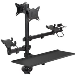 TooQ Soporte de Mesa para TPV/Impresora/Pantallas 17”-32”/Terminal/Lector/Teclado