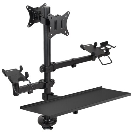 TooQ Soporte de Mesa para TPV/Impresora/Pantallas 17”-32”/Terminal/Lector/Teclado