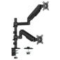 AISENS Soporte de Mesa Eco Contrapeso Giratorio e Inclinable Para Monitor/TV 9kg (3 Pivotes, 2 Brazos) de 17-32", Negro