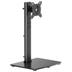AISENS Soporte de Mesa Con Peana Eco Giratorio e Inclinable para Monitor/TV 12kg de 17-34, Negro