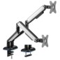 AISENS DT32TSR-297 soporte para monitor 81,3 cm (32") Escritorio Negro, Blanco