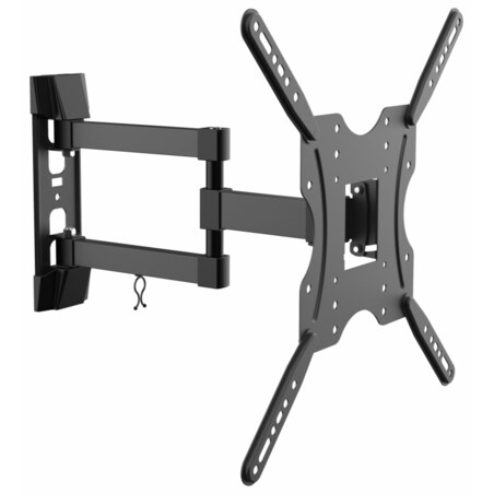 AISENS Soporte ECO giratorio, inclinable para monitor/TV 30kg (3 Pivotes) de 32-55, Negro