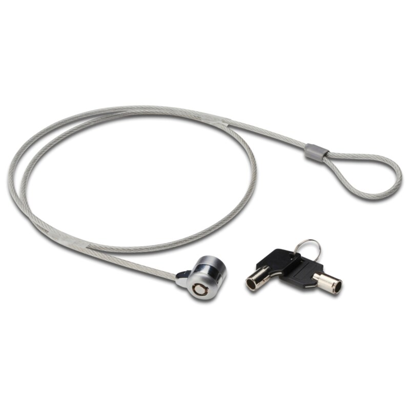 Ewent EW1242 cable antirrobo Negro, Acero inoxidable 1,5 m