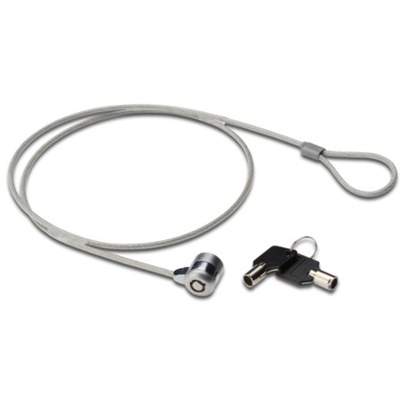 Ewent EW1242 cable antirrobo Negro, Acero inoxidable 1,5 m