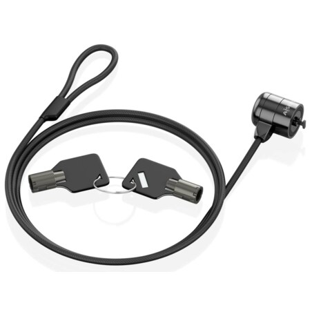 AISENS ASLK-D40K04-BK cable antirrobo Negro 1,5 m