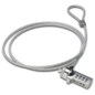 Ewent EW1241 cable antirrobo Plata 1,5 m