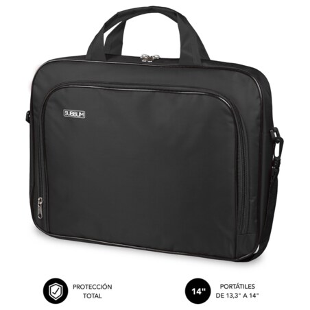 SUBBLIM Maletín Ordenador Oxford Laptop Bag 13,3"-14" Black