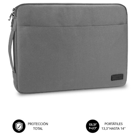 SUBBLIM Funda Ordenador Urban Laptop Sleeve 13,3-14" Grey