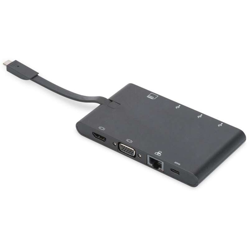 Digitus Estación de conexión universal de viaje, USB Type C™