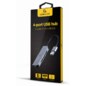Gembird UHB-U3P1U2P3-01 base para portátil y replicador de puertos Alámbrico USB 3.2 Gen 1 (3.1 Gen 1) Type-C Plata