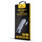 Gembird A-CM-COMBO5-04 base para portátil y replicador de puertos Alámbrico USB 3.2 Gen 1 (3.1 Gen 1) Type-C Plata