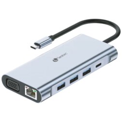 Leotec LEDS01 base para portátil y replicador de puertos Acoplamiento Gris