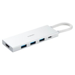 Xiaomi XMDS05YM base para portátil y replicador de puertos Alámbrico USB 3.2 Gen 1 (3.1 Gen 1) Type-A + Type-C Blanco