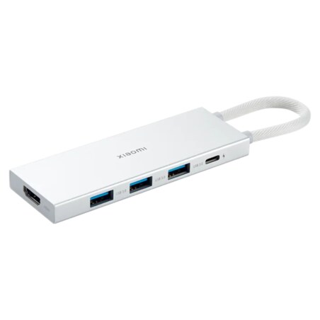 Xiaomi XMDS05YM base para portátil y replicador de puertos Alámbrico USB 3.2 Gen 1 (3.1 Gen 1) Type-A + Type-C Blanco