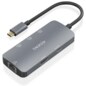 AISENS USB-C Dock 6 En 1, USB-C a 1xHDMI, 1xRJ45, 3xUSB-A, 1xUSB-C PD, Gris, 15cm