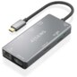 AISENS ASUC-9P018-GR base para portátil y replicador de puertos Alámbrico USB 3.2 Gen 1 (3.1 Gen 1) Type-C