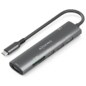 AISENS USB-C Dock 7 en 1, USB-C A, 1x HDMI, 2x USB-A USB2.0, 1x USB-A USB3.0, 1x USB-C PD 100W, 1x SD, 1x MicroSD, Gris, 15cm