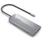 AISENS USB-C Dock 12 En 1, USB-C A 2xHDMI, 1xRJ45, 3xUSB-A, 2xUSB-C, 1xUSB-C PD, 1xAudio, 1xSD, 1xMicro SD, Gris, 30cm