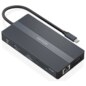 AISENS ASUC-12P017-GR base para portátil y replicador de puertos Alámbrico USB 3.2 Gen 1 (3.1 Gen 1) Type-C