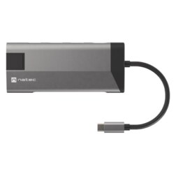 NATEC Fowler Plus USB Tipo C Negro, Gris