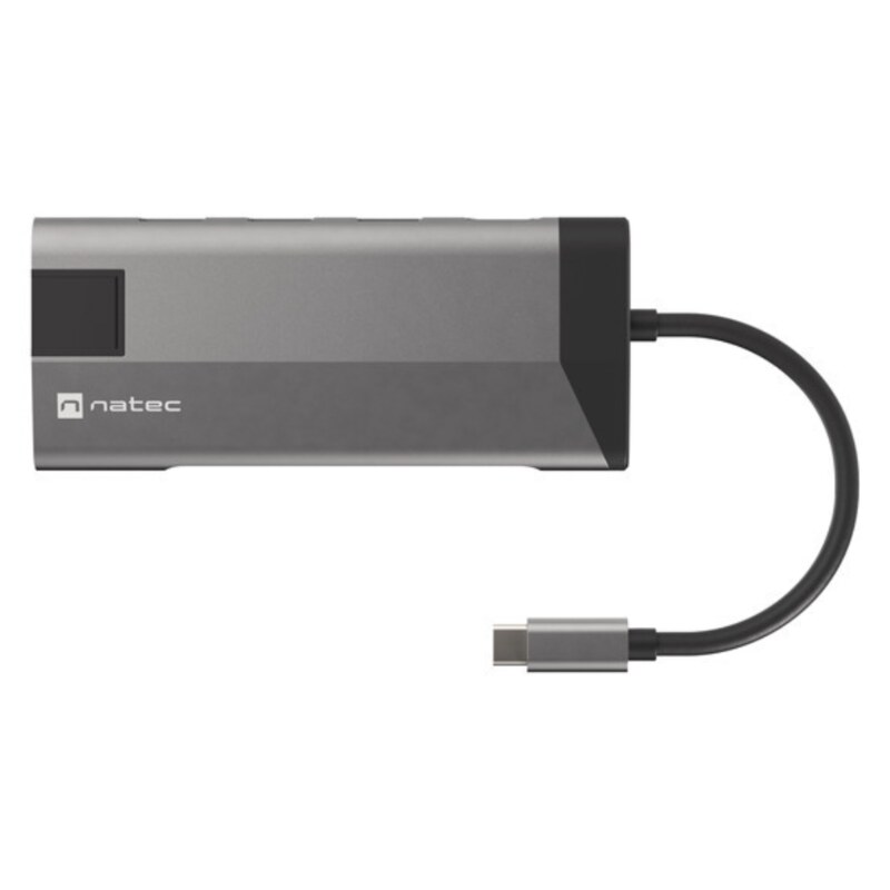 NATEC Fowler Plus USB Tipo C Negro, Gris