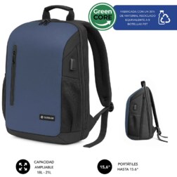 SUBBLIM Nomad Xpand Air Padding mochila City backpack Azul Poliéster reciclado