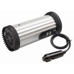 Gembird EG-PWC150-01 adaptador e inversor de corriente Auto 150 W Negro, Gris